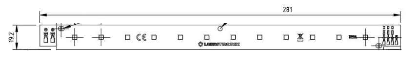 Violet 12 LED UV Strip