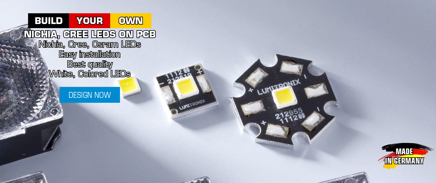 Build Your Own: Nichia, Cree LEDs on Star or Square PCB for easy installation