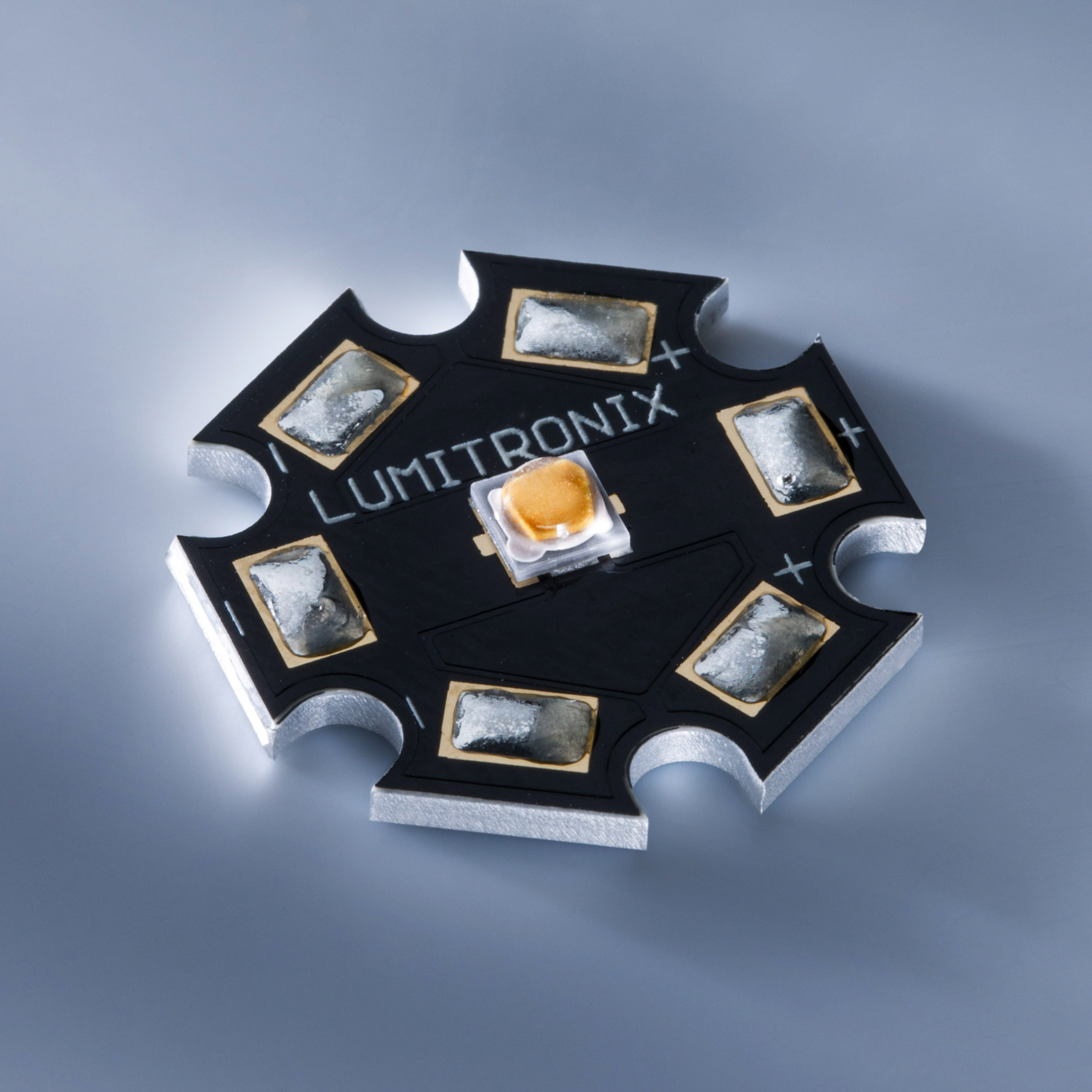 Nichia NCSA219B-V1 SMD-LED with PCB (Star), 117lm, amber 117lm