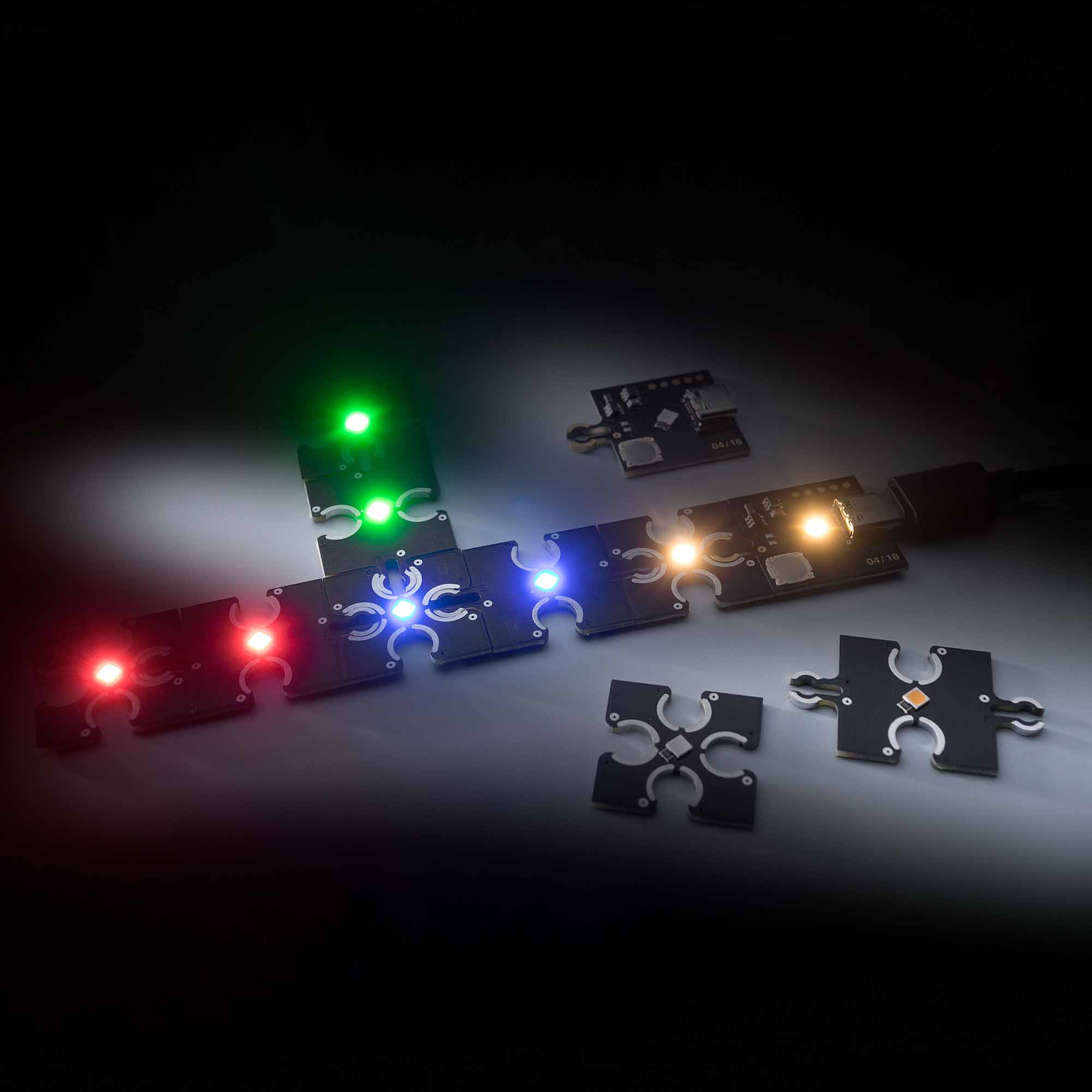 ConextPlay male module green 1 LED 2.5x2.5cm 5V 9lm 0.1W
