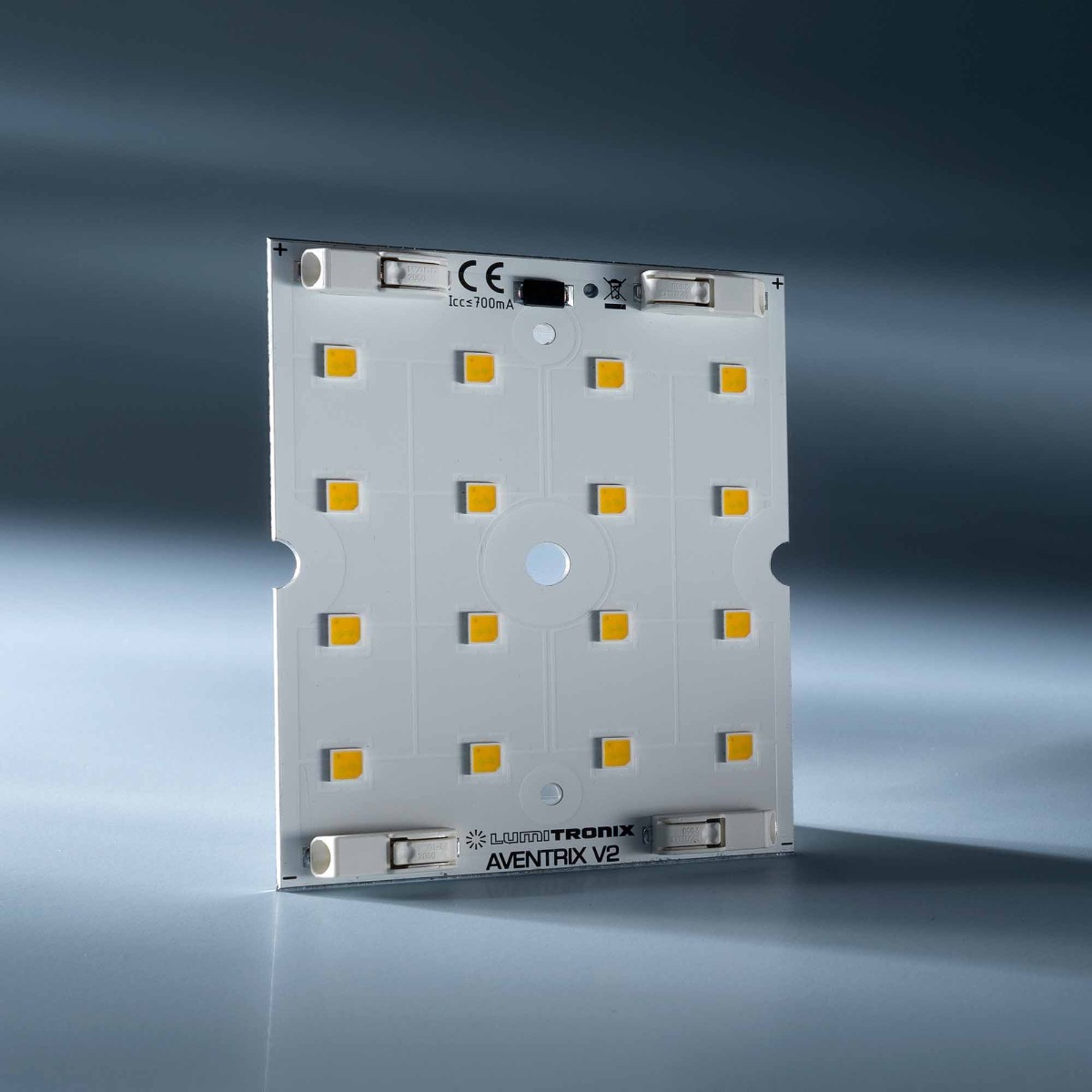 Aventrix Configurable Nichia LED Module White CRI 70-90 1800-7800K 350mA 16 LEDs 5x6cm Interconnectable with Lens Option (up to 2600lm)