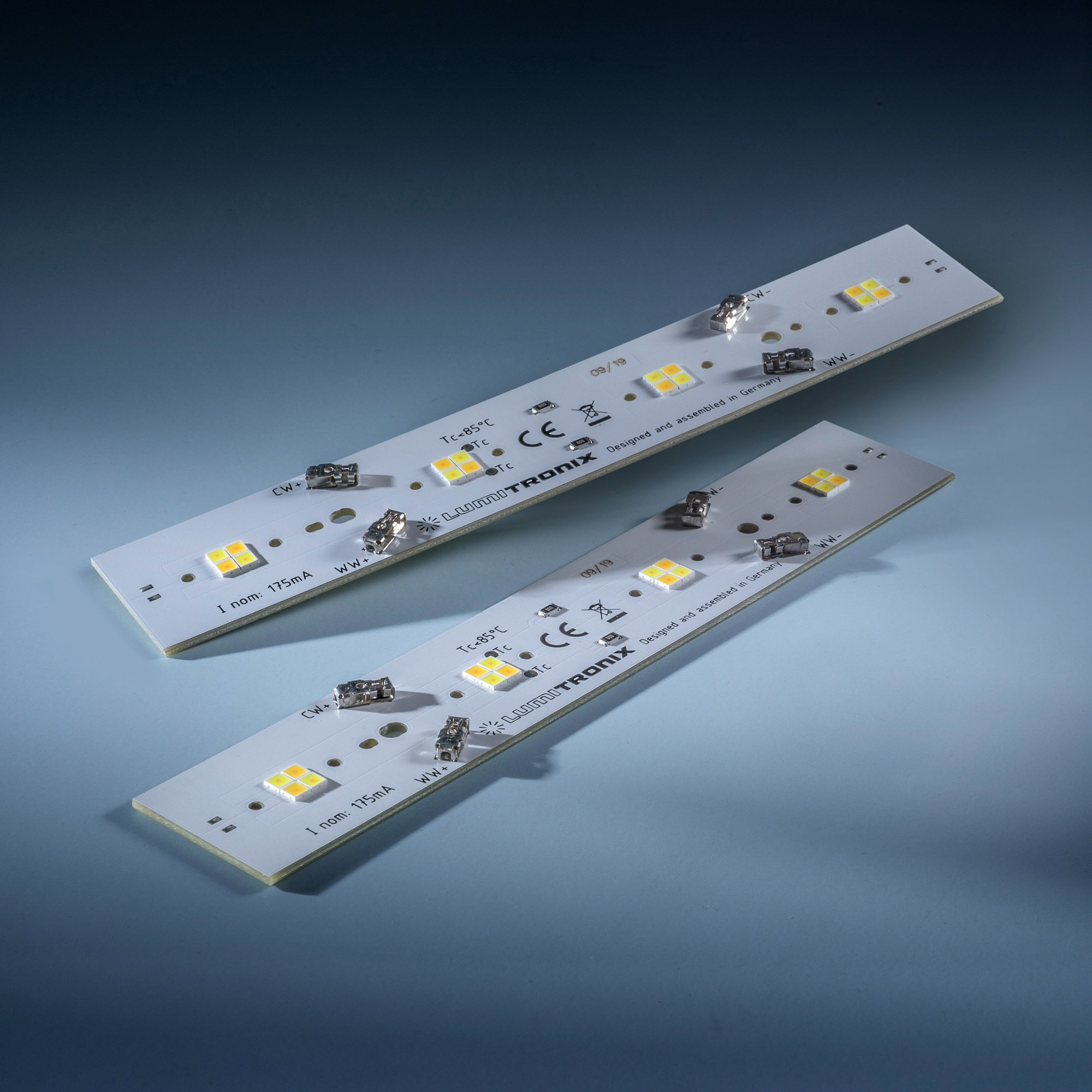 Daisy 16 Nichia LED Strip Tunable White 2700-4000K 360+340lm 175mA 11.5V 16 LEDs 16cm module (up to 4375lm/m and 25W/m)
