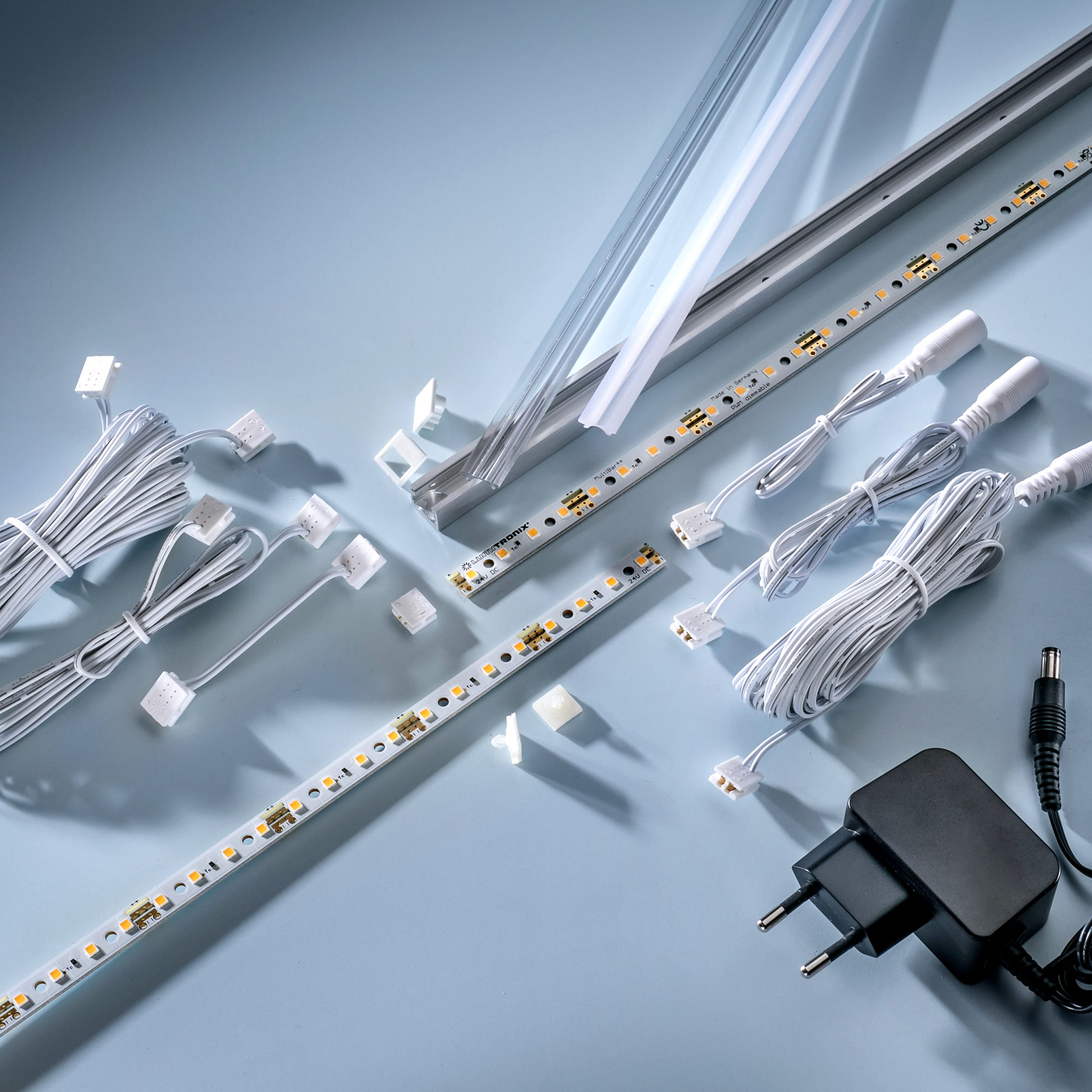 Multibar3090 Nichia LED Strip neutral white CRI90 4000K 890lm 24V 44 LEDs 50cm bar (1780lm/m 13W/m)