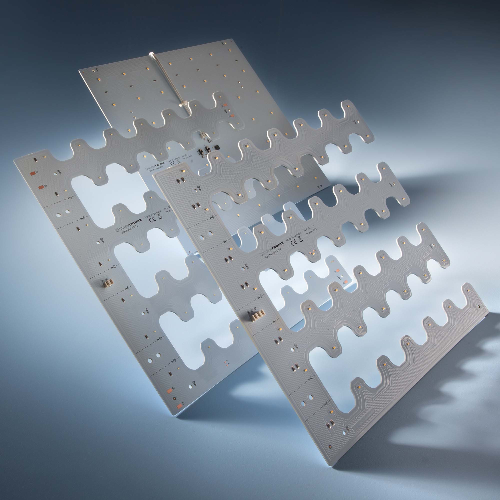 BackMatrix-49-2080 Nichia LED Module pure white CRI80 5000K 1300lm 49 LEDs 24V 10.9W 180° 28x28cm (16000 lm/sqm)