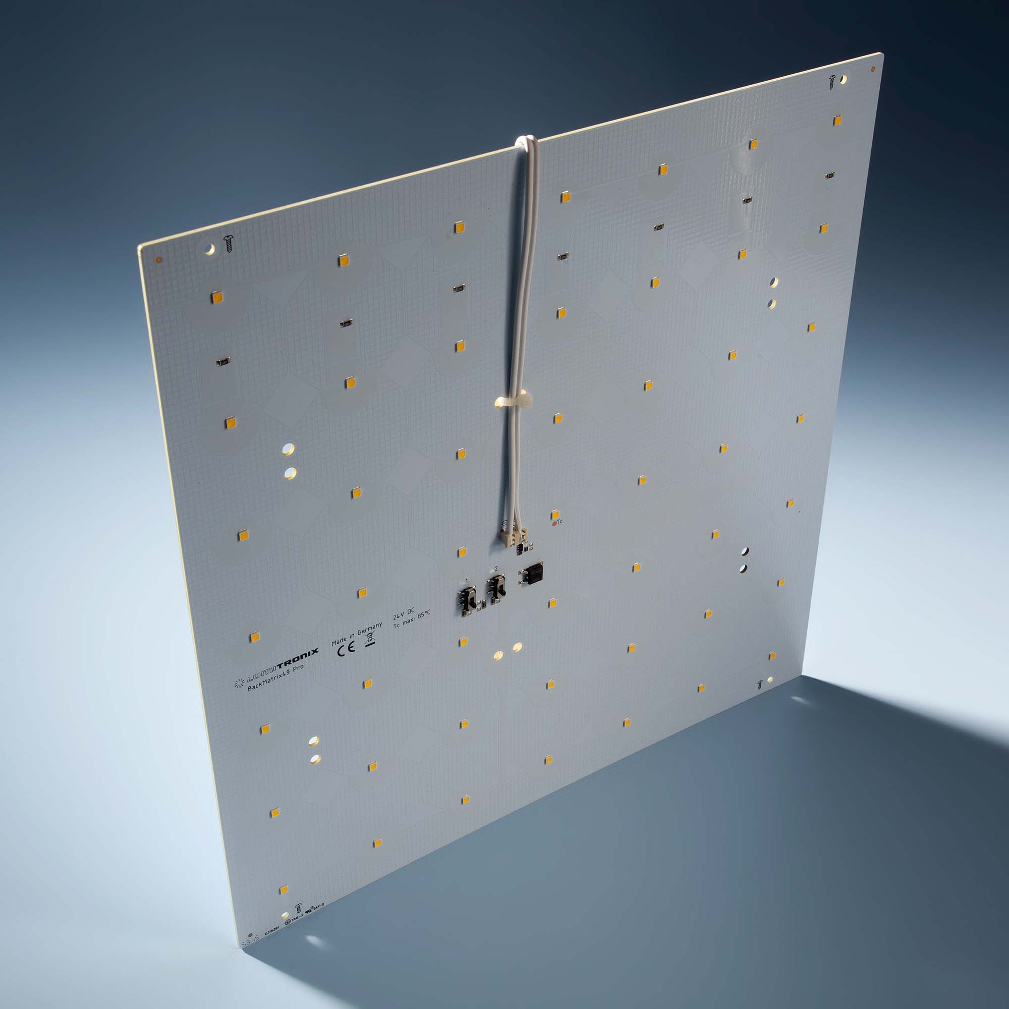 BackMatrix-49-3080 Nichia LED Module pure white CRI80 4000K 3200lm 49 LEDs 24V 21.2W 120° 29x29cm (38000 lm/sqm)