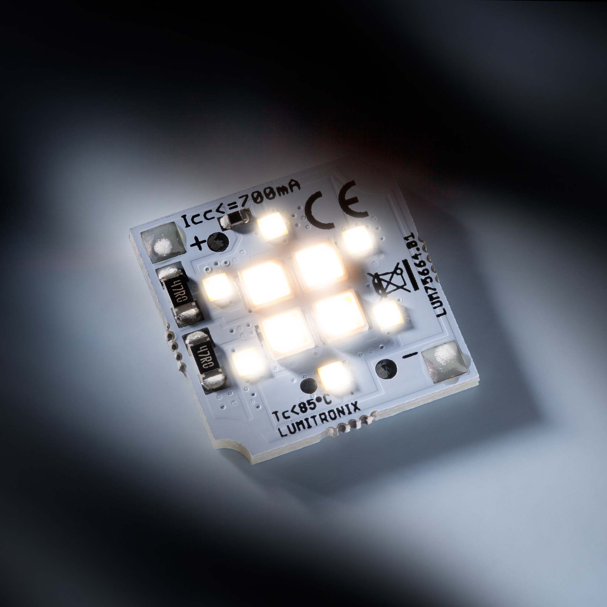 Nichia LED Module SmartArray 6+4 LEDs square 19mm Special Dimming 2700K-2000K 5.5W 631lm