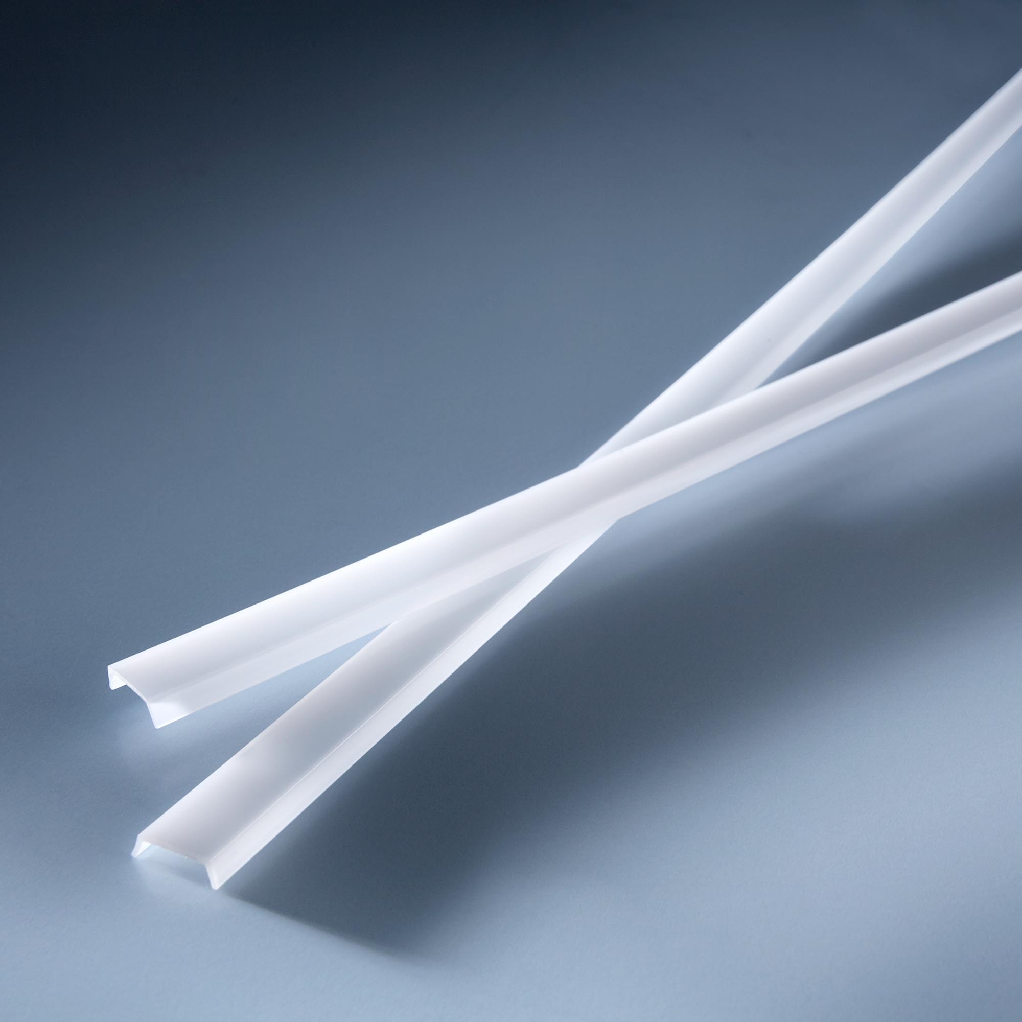 Frosted cover for Aluflex Aluminum Profile for LED strips 100.9cm (used with end caps)