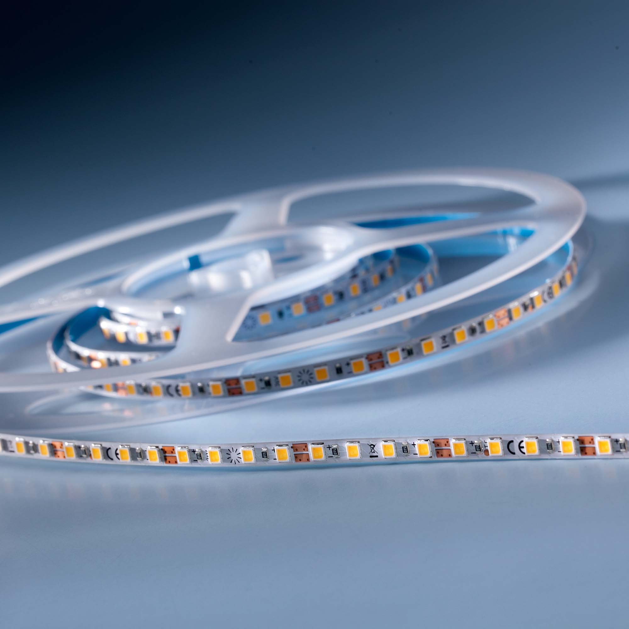 SlimFlex3090 Nichia LED Strip 5mm wide pure white CRI90 4000K 4240lm 24V 120 LEDs/m 2m reel (2120lm/m 18W/m )