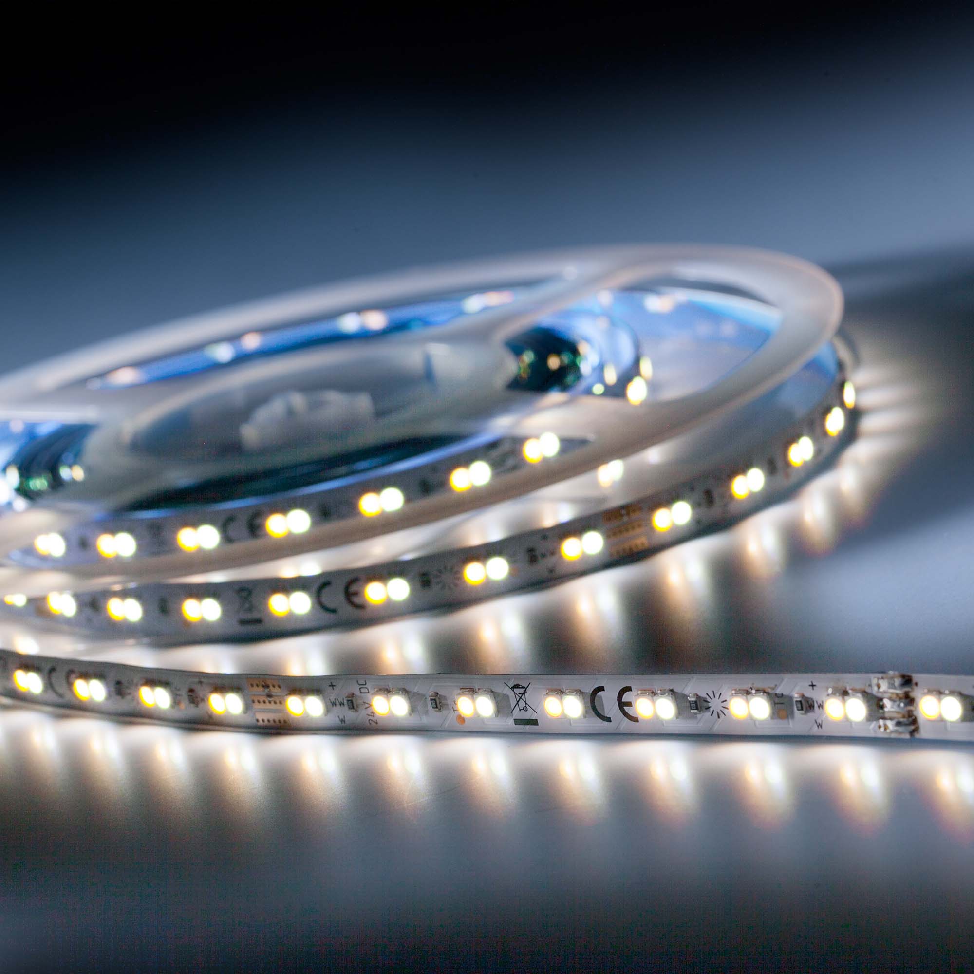 LumiFlexTW-1070 Eco LED Strip Tunable White CRI70 2700-6500K 2100lm 24V 140 LEDs/m 5m reel (400+420lm/m 4.8W/m)