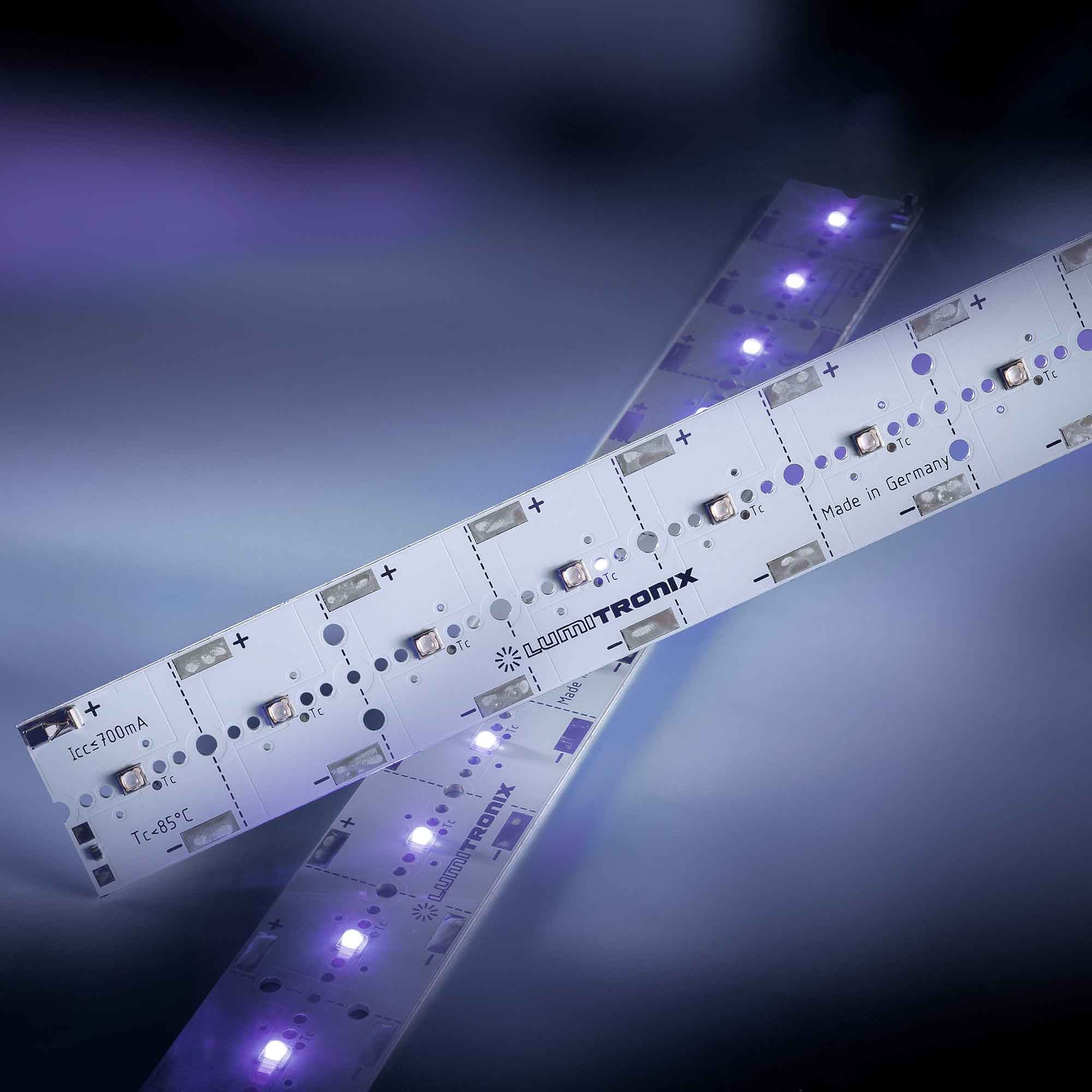 PowerBar V3 UVA Nichia NVSU119C LED Module Aluminium 375nm 13920mW 12 LEDs 700mA 28.6W 28.6cm - view 2
