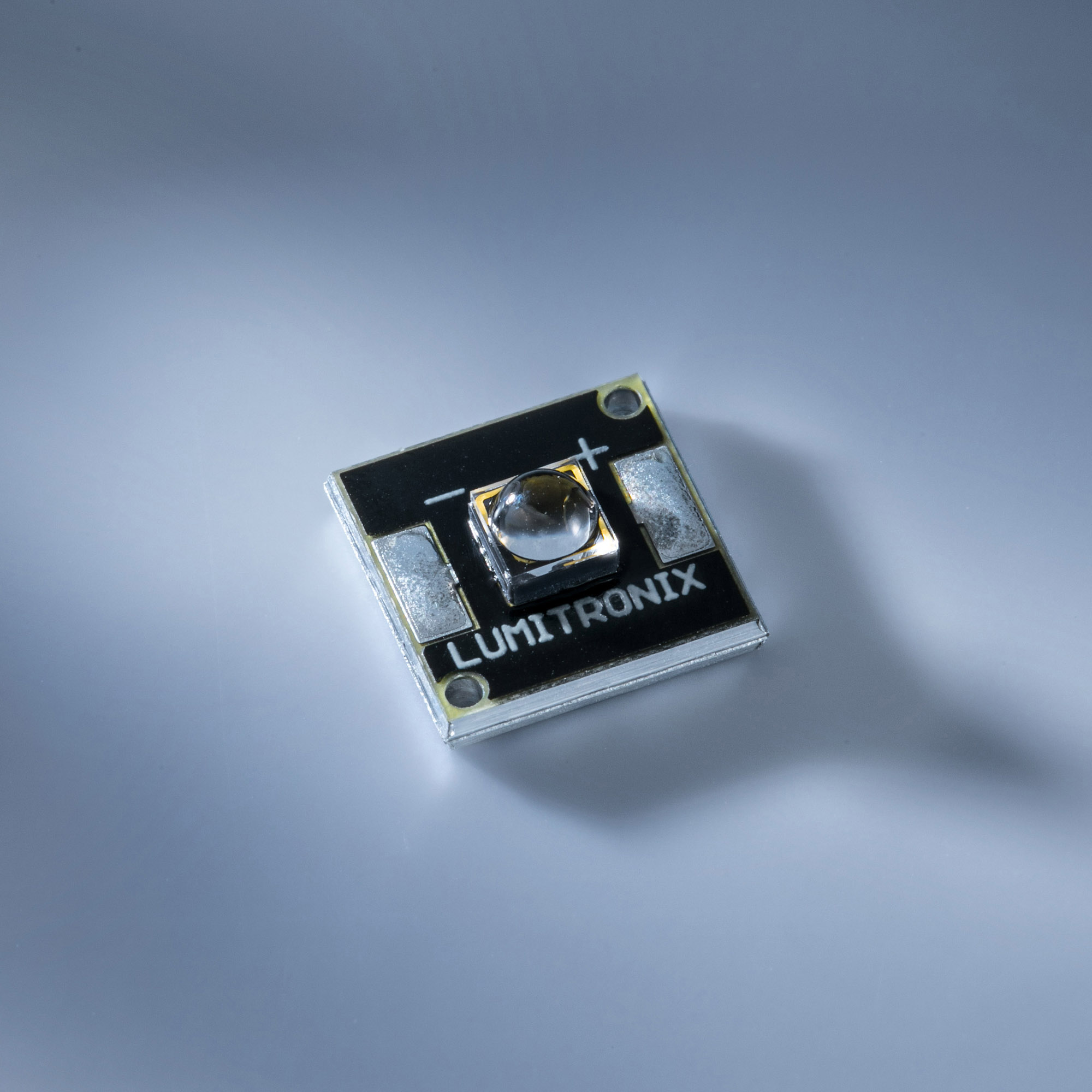 Nichia SMD LED UV NVSU233CT-D4 365nm 1450mW at 1000mA 3.85W 10x10mm PCB with 60 deg focused beam