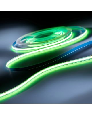 LumiFlex COB LED Strip with continuous light Green 4950lm 24V 5m roll (998lm/m and 8.4W/m)