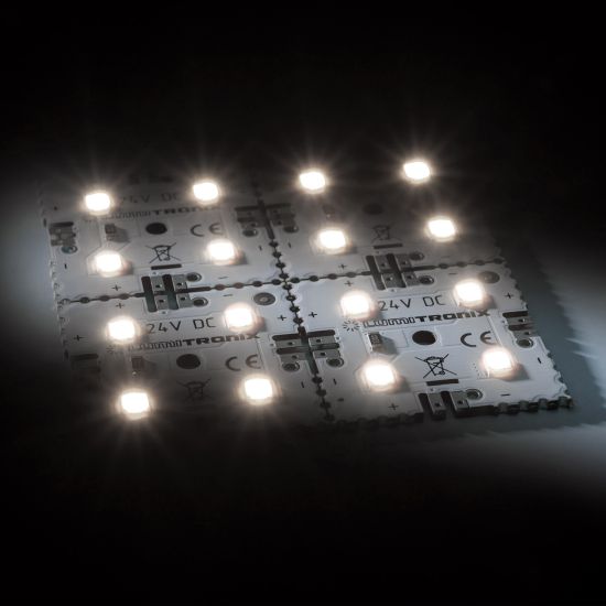 Nichia LED Backlight Module Matrix Mini 4 segments (2x2) 16 LEDs 24V White 4000K 1.92W 300lm