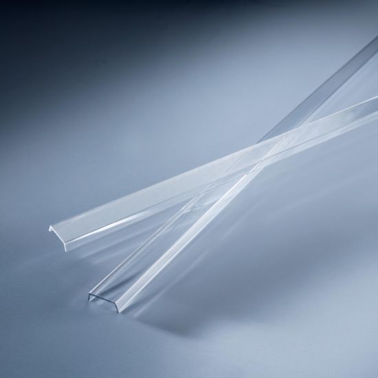 Clear cover for Aluflex Aluminum Profile for LED strips 100.9cm (with endcaps)