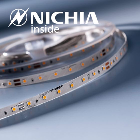 LumiFlex 35 Nichia LED Strip warm white 2700K 1220lm 24V 70 LEDs/m price for 50cm (1220lm/m 9.6W/m)