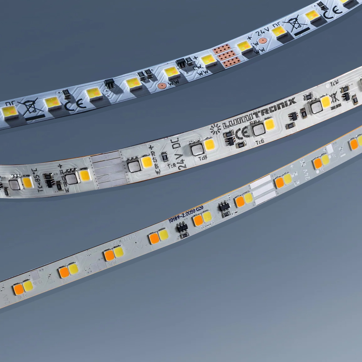 Custom Made LumiFlex RGB-TW Flexible LED Strip, Made in Germany, TW, Dynasolis, RGBW, RGB+TW, Made in Germany, 12/24/48V 5-50m long, 5-20mm wide