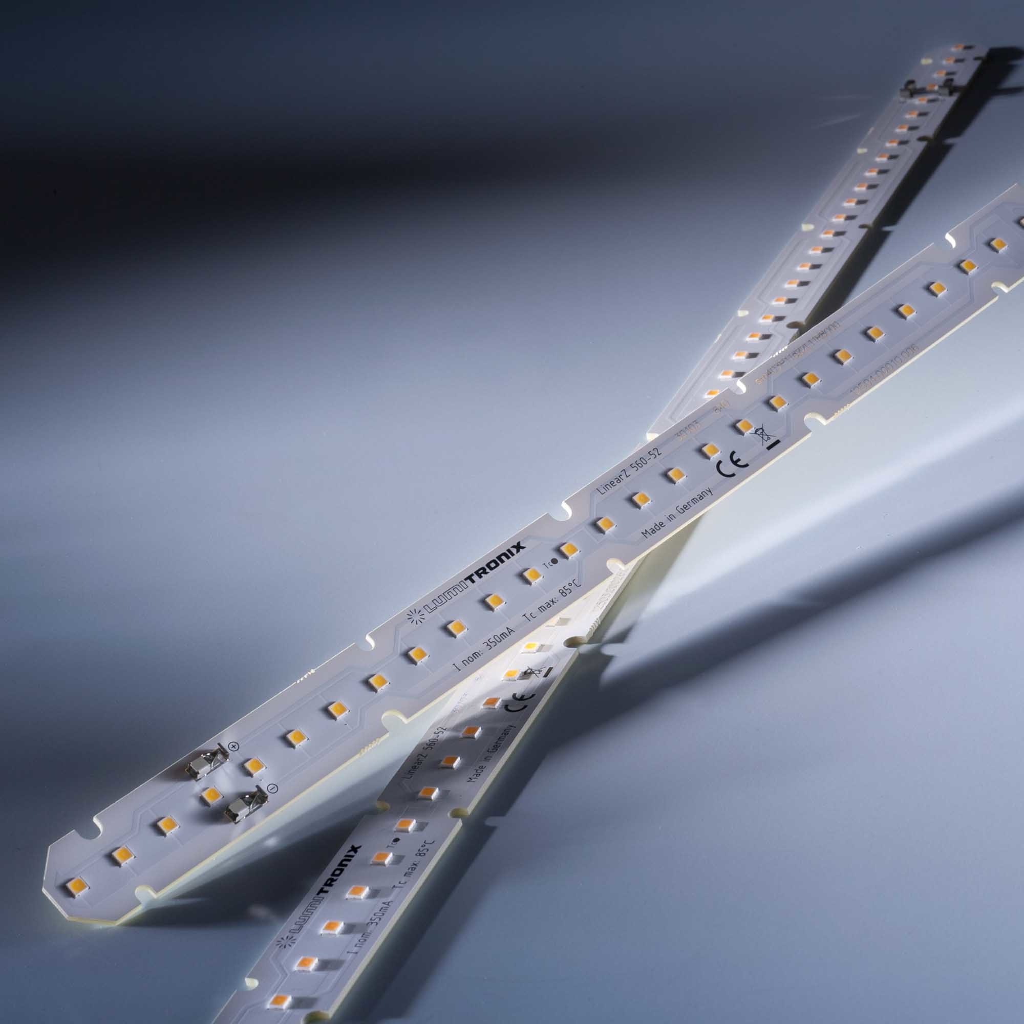 LumiBar-52-3098+ Toshiba-SSC LED Strip Sunlike CRI98 warm white 3500K 1345lm 350mA 39.6V 52 LEDs 56cm module (2402lm/m 25W/m)