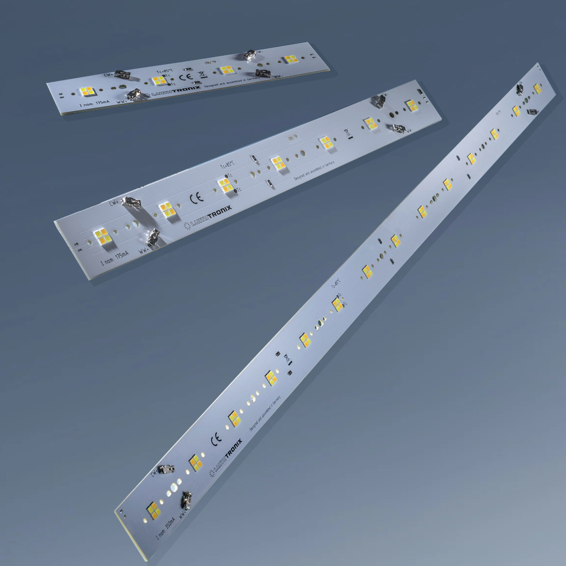 LumiBar Daisy Configurable Multicolor 2-channel Plug & Play, TW, Dynasolis, Two Color LED module Zhaga 16, 28, 56 x 2.8cm, Made in Germany