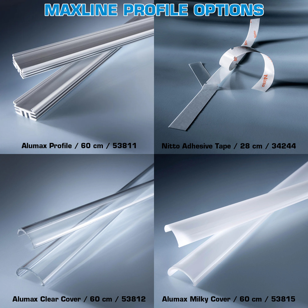 MaxLine-35 Configurable Nichia LED Strip white CRI 70-99 1800-7800K 35 LEDs 28cm (up to 5000lm/m)