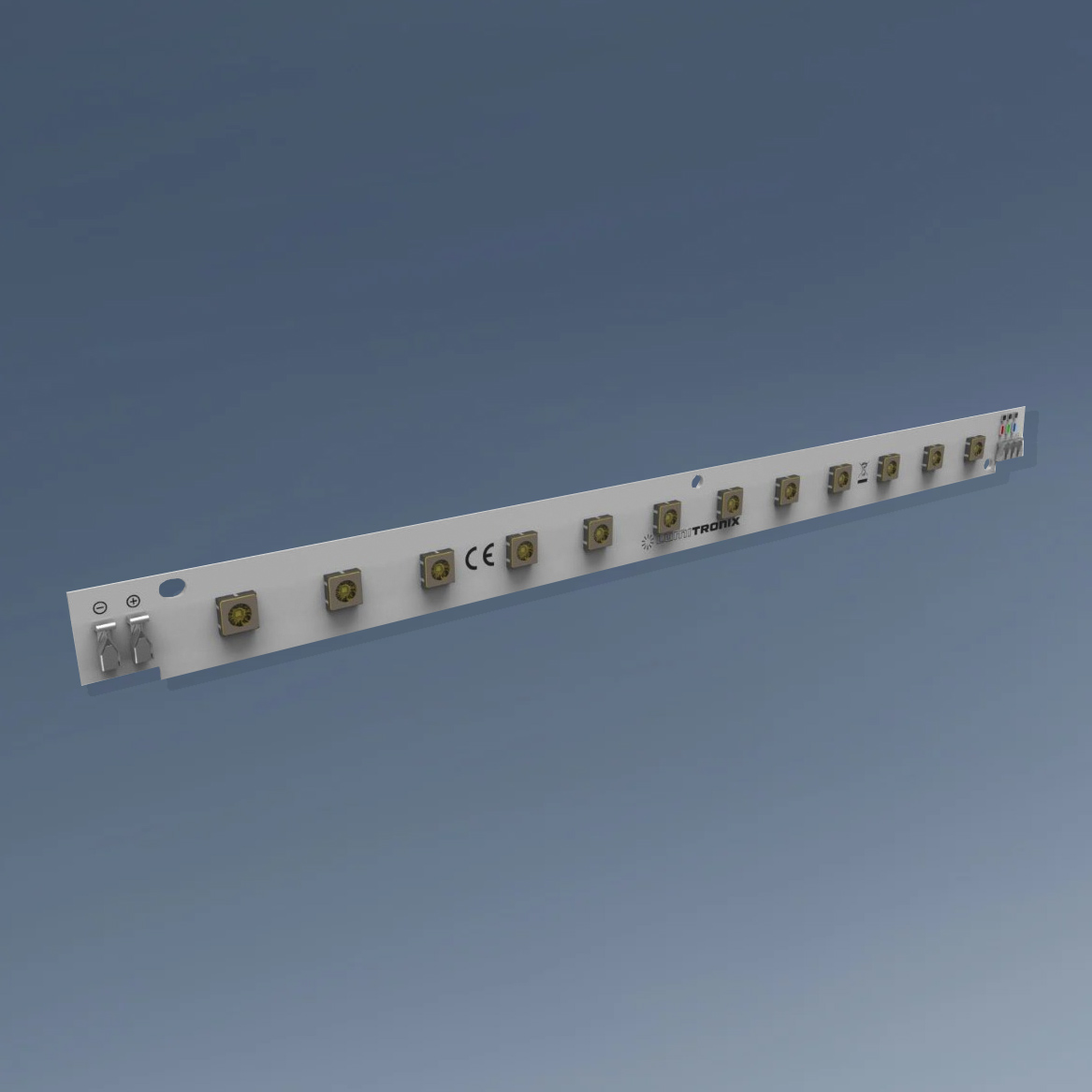 Violet Configurable Viosys UVC UVB Linear LED Module 12 x Viosys LEDs 275-310nm 112-264mW