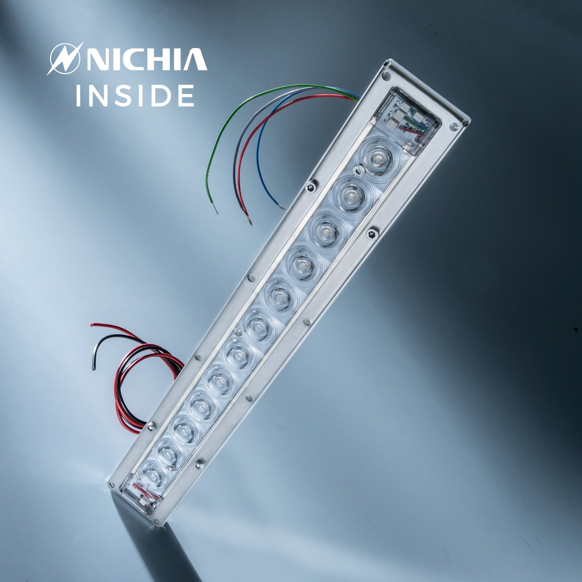 Violet UVC Nichia LED Module 280nm 12 NCSU334B LEDs 882mW 29cm 1050mA IP67 for disinfection and sterilization
