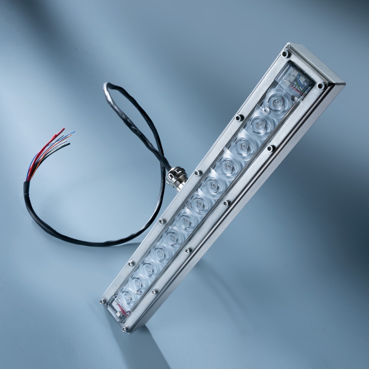 Violet UVC Seoul Viosys LED Module 275nm 12 LEDs 152mW 29cm 48VDC IP67 with controler incl., for disinfection