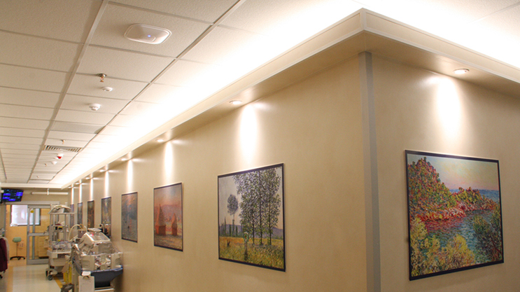 Project with Lumiflex LED strips: Children's Hospital ward lighting, on 24/7